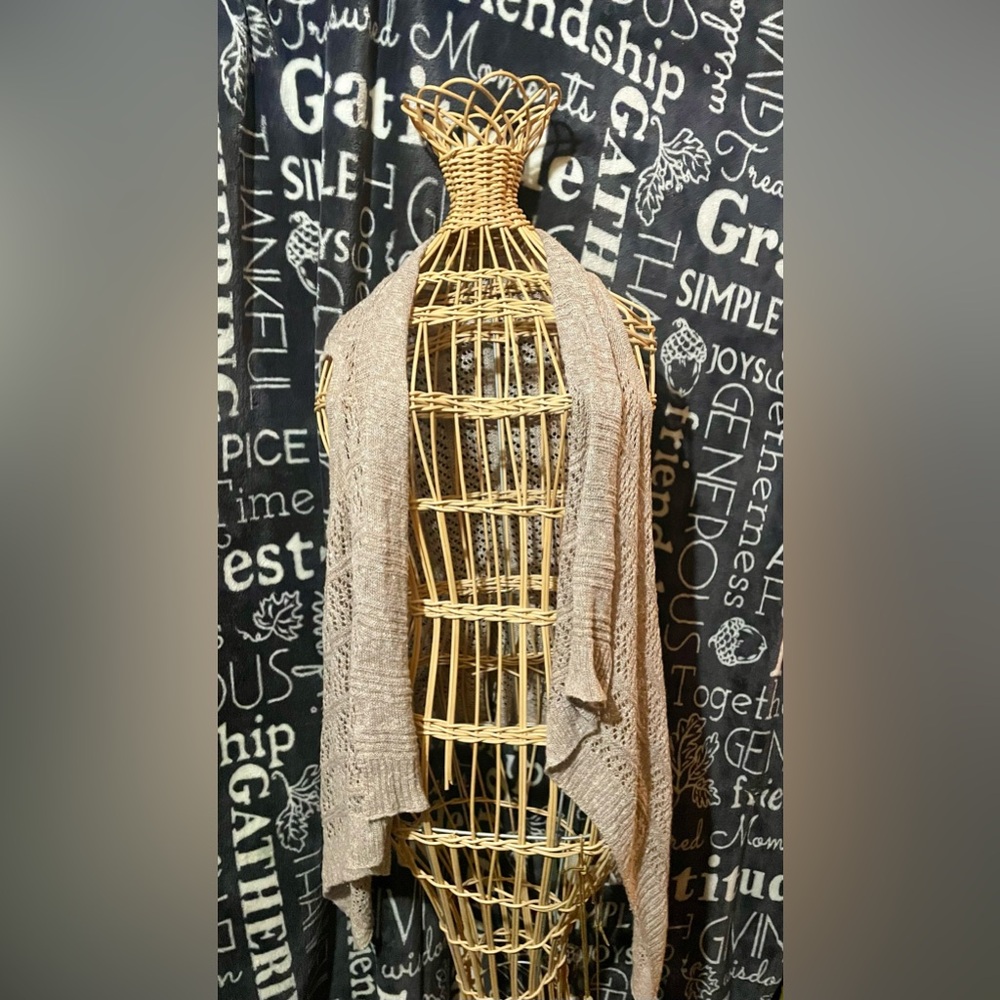 Chic Beige Knit Scarf